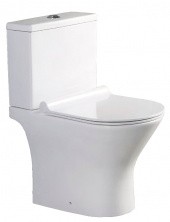 Azario Напольный унитаз-компакт безободковый Verde c крышкой с микролифтом AZ-2224