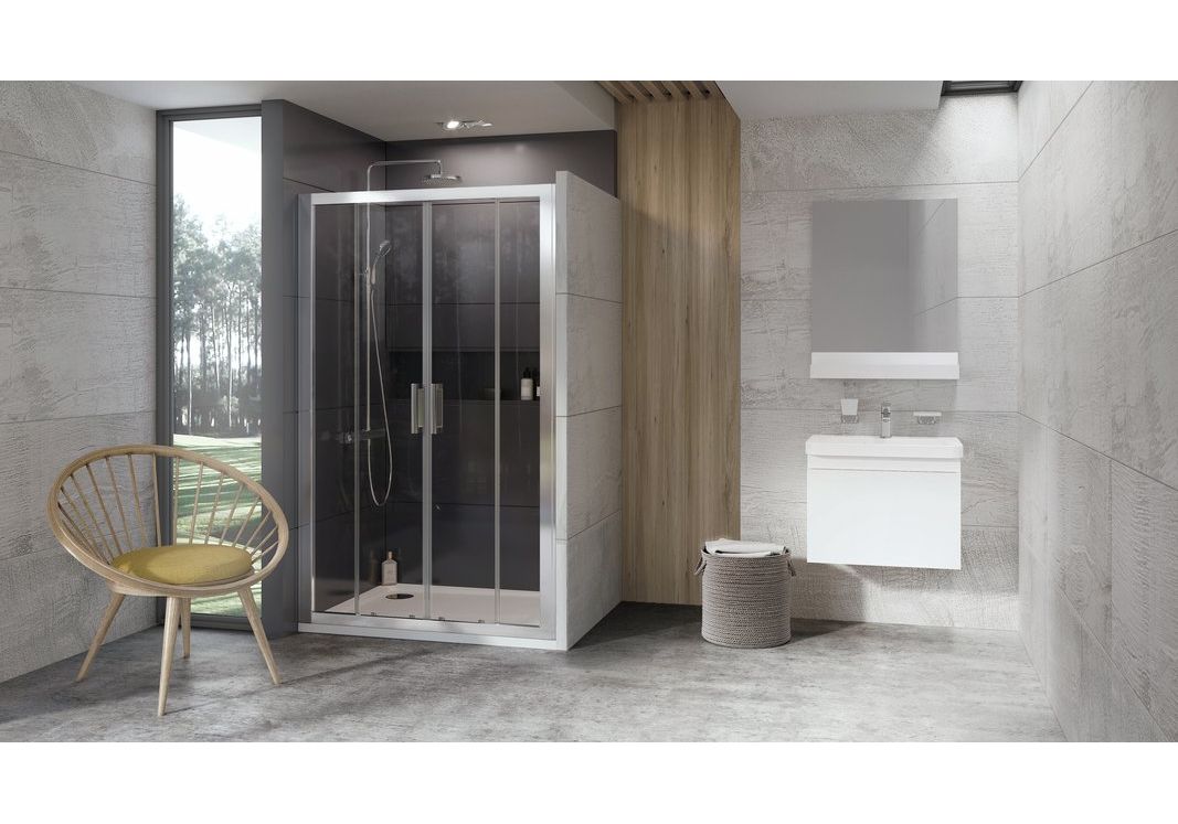 Приобрести дверь душевая ravak 10° 10dp4 190 см 0zkl0c00z1 алюминий/прозрачное