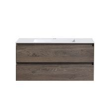 Vincea Тумба подвесная Luka 100 см, дуб темный с белой раковиной VMC-2L100RO;VCB-13100W