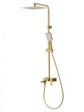 Душевая система WONZON & WOGHAND CUBE, Брашированное золото (WW-88739016-BG)