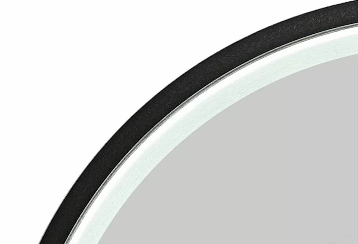 Приобрести continent зеркало с подсветкой style black 80х80 см, черный