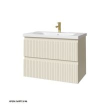 Caprigo Тумба с раковиной FORTE STRIPE 80 см, кремовая