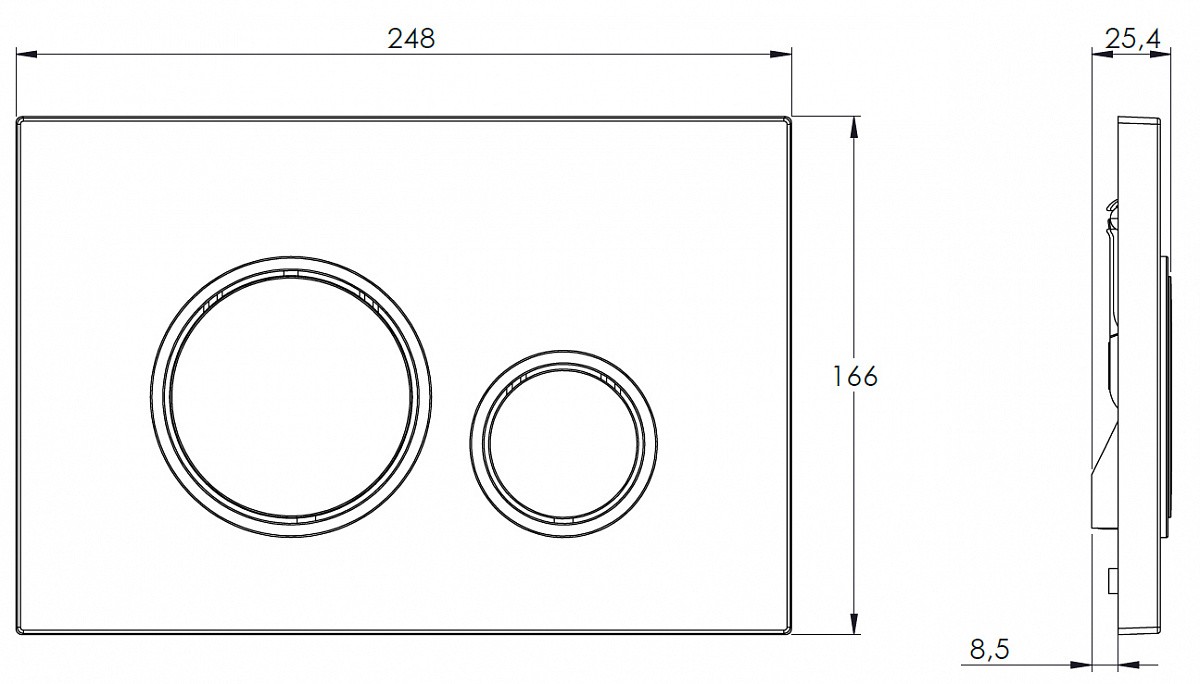 Приобрести azario смывная клавиша, белый\золото az-8200-0046