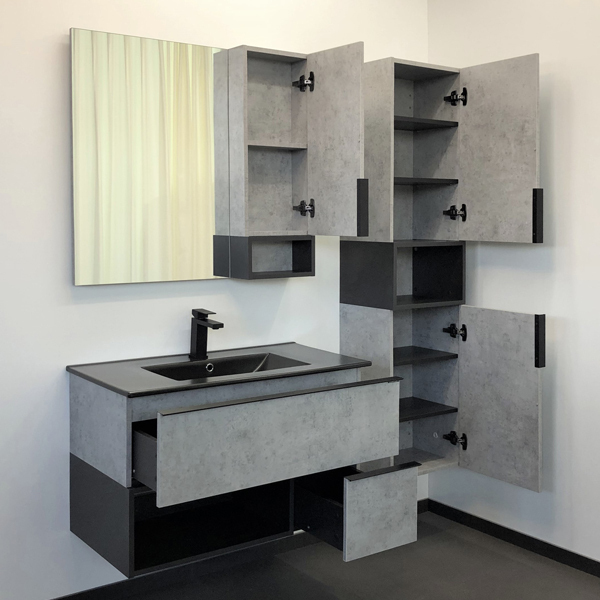 Приобрести сomforty тумба с раковиной "франкфурт-90", светлый бетон с раковиной