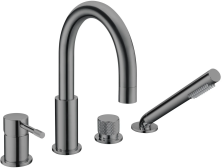 Boheme Смеситель для ванной Uno, врезной, черный хром 460-SGM