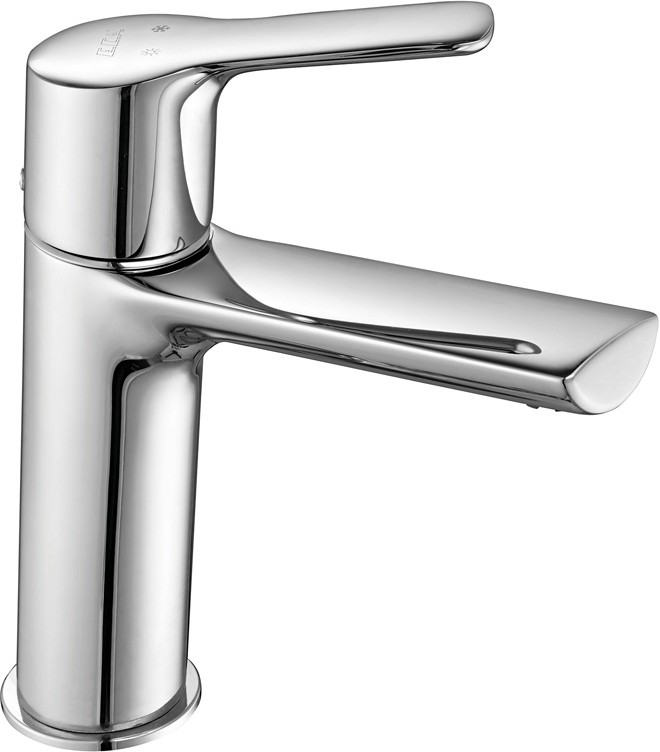 Приобрести смеситель для раковины e.c.a. luna 121 мм без донного клапана 102108940ex