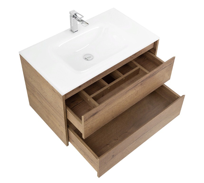 Приобрести тумба подвесная с раковиной belbagno kraft-1000-2c-so-rt 100 см, rovere tabacco