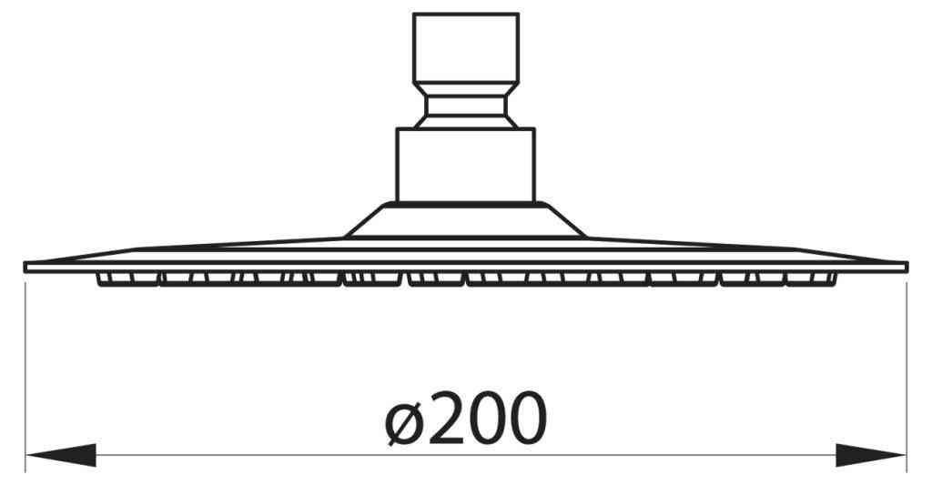 Приобрести belbagno верхний душ nova 20х20 см, сатин bb-sldc1-in