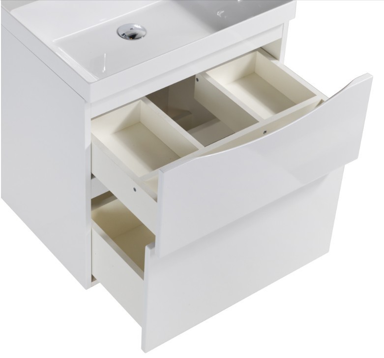 Приобрести тумба подвесная с раковиной belbagno marino-600-2c-so-bl-p 60 см, bianco lucido