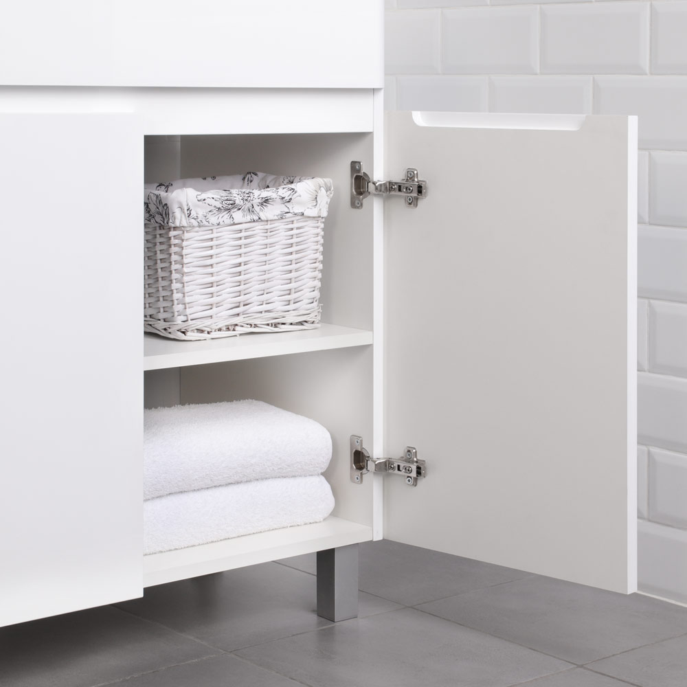 Приобрести тумба напольная итана roberto 80 с раковиной adel 80, белый глянец