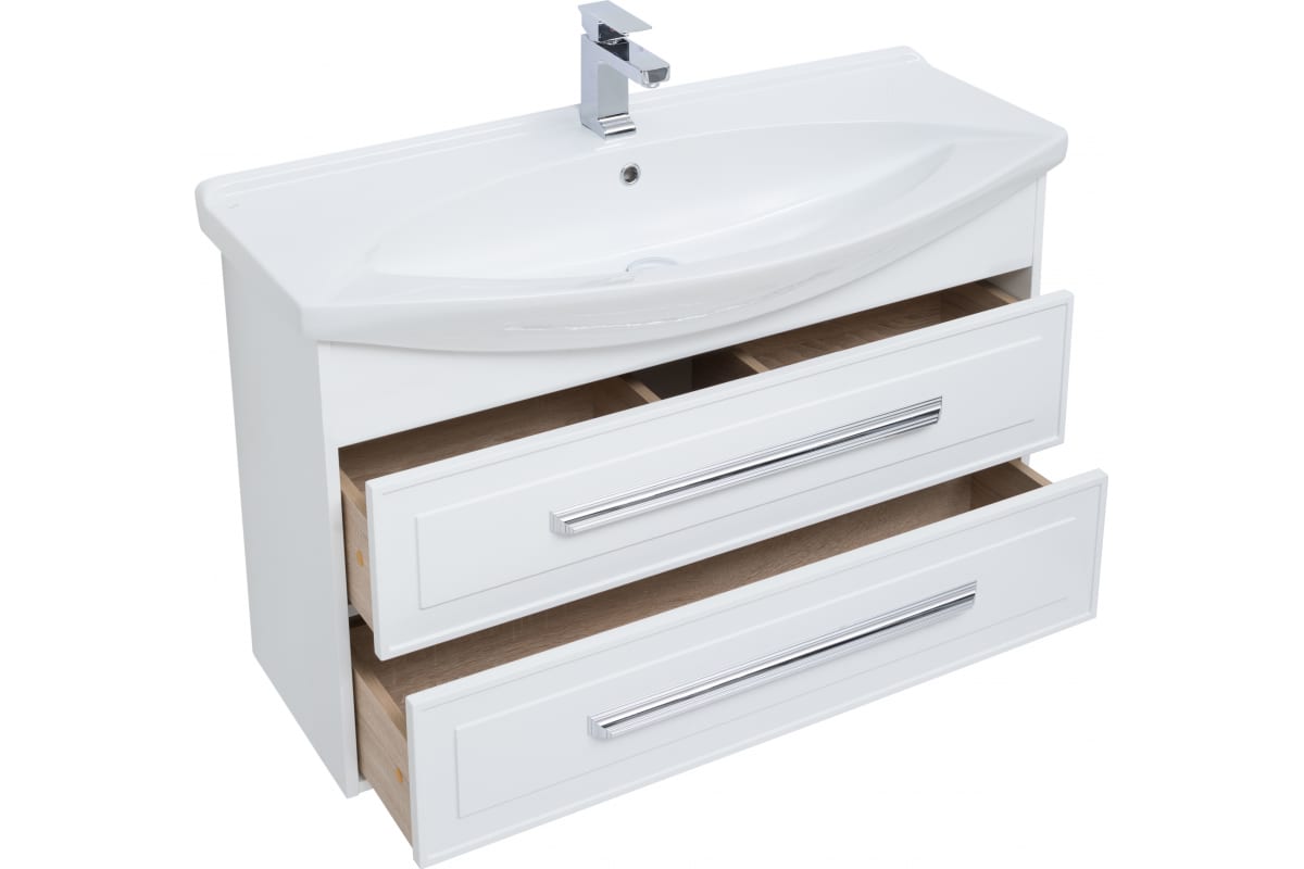 Приобрести aquanet тумба с раковиной остин 105 см, белая (под раковину стиль)