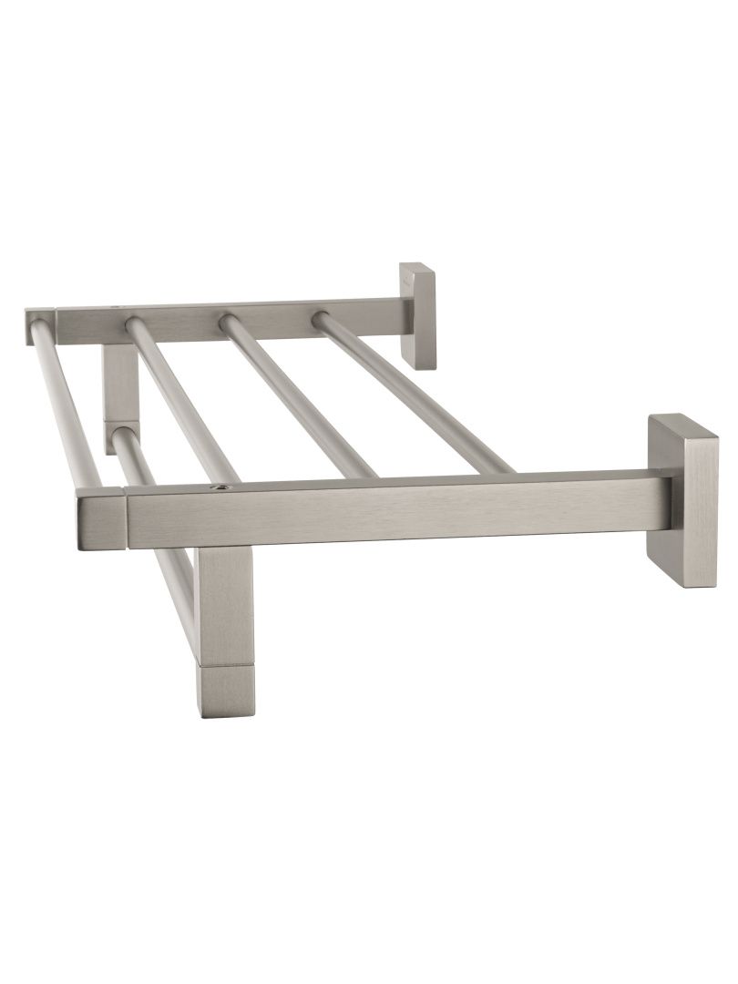 Приобрести полотенцедержатель с полкой wonzon & woghand polo, брашированный никель (ww-8981-bn)