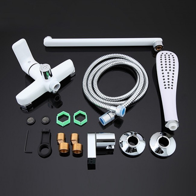 Приобрести gappo смеситель для ванны и душа g2248, белый\хром 85249