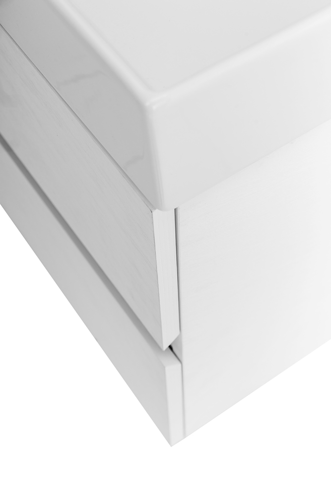 Приобрести cezares тумба подвесная с раковиной molveno 46 100 см bianco ghiaccio, белая molveno 46-100-2c-so-bg