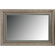 Continent Зеркало с подсветкой Vintage 90х70 см, сенсорный включатель, серебро