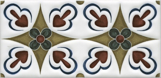 Приобрести декор настенный kerama marazzi клемансо dec. орнамент 15x7.4