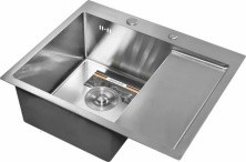 Gerhans Кухонная мойка 58х48 см, левосторонняя, сатин