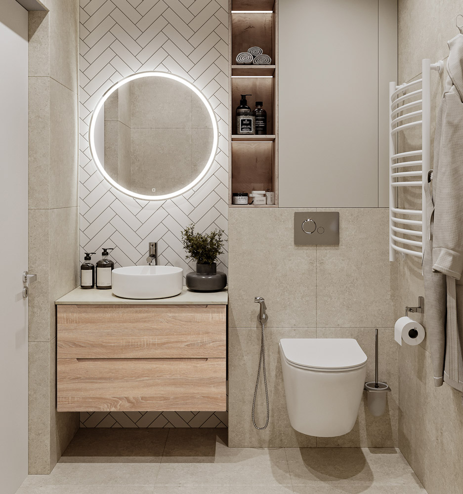 Приобрести belbagno тумба со столешницей etna 80 см, подвесная rovere bianco