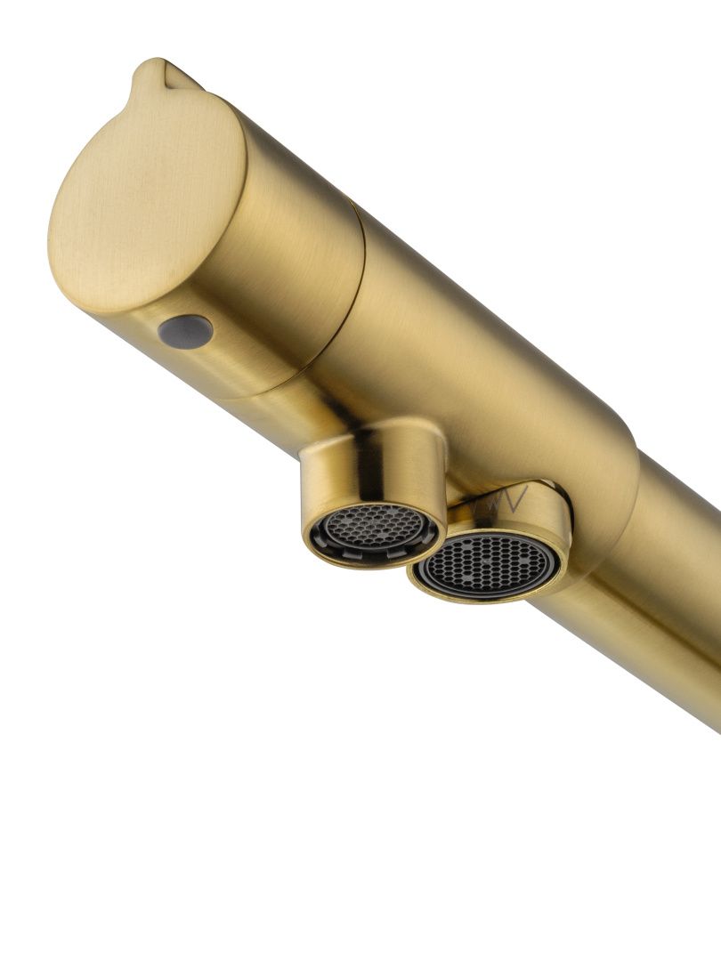 Приобрести смеситель для кухни c подключением фильтра wonzon & woghand, брашированное золото (ww-88458008-bg)