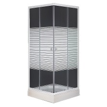 Loranto Душевое ограждение 90х90х195, поддон 13 см (CS-8024S)