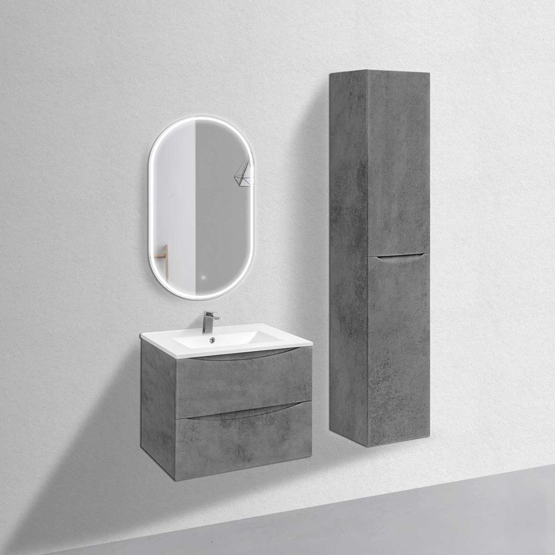 Приобрести vincea тумба подвесная mia 70 см, бетон vmc-2mc700bt;vbs-13970