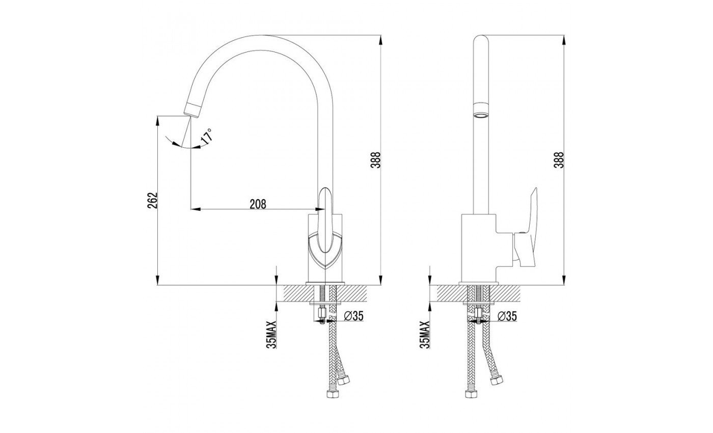 Приобрести lemark смеситель для кухни mars, хром lm3505c