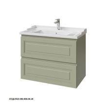 Caprigo Тумба с раковиной WALES 80 см, зеленая, эмаль