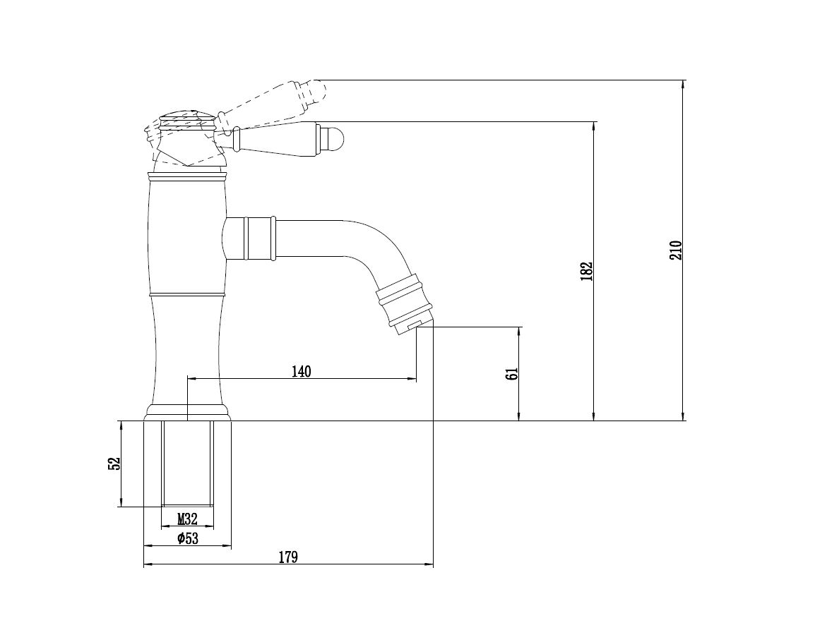 Приобрести savol смеситель для раковины 182мм, бронза s-06611c