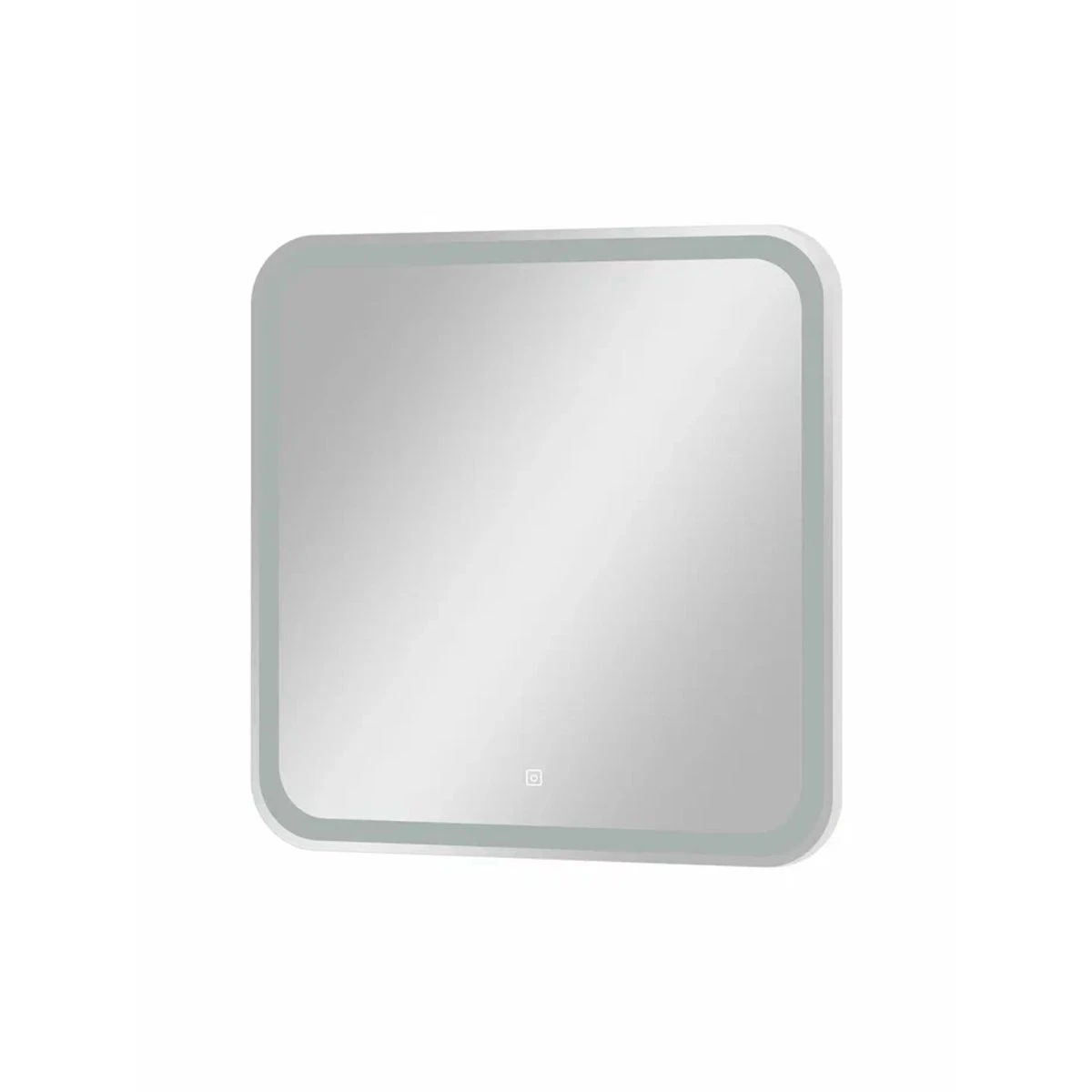 Приобрести continent зеркало с подсветкой russo 70х70 см, сенсорный включатель, белое