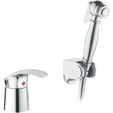 HAIBA Смеситель для биде 116мм с гигиеническим душем, хром HB1221-2