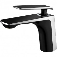 HAIBA Смеситель для раковины 152мм, черный\хром HB-10548-7