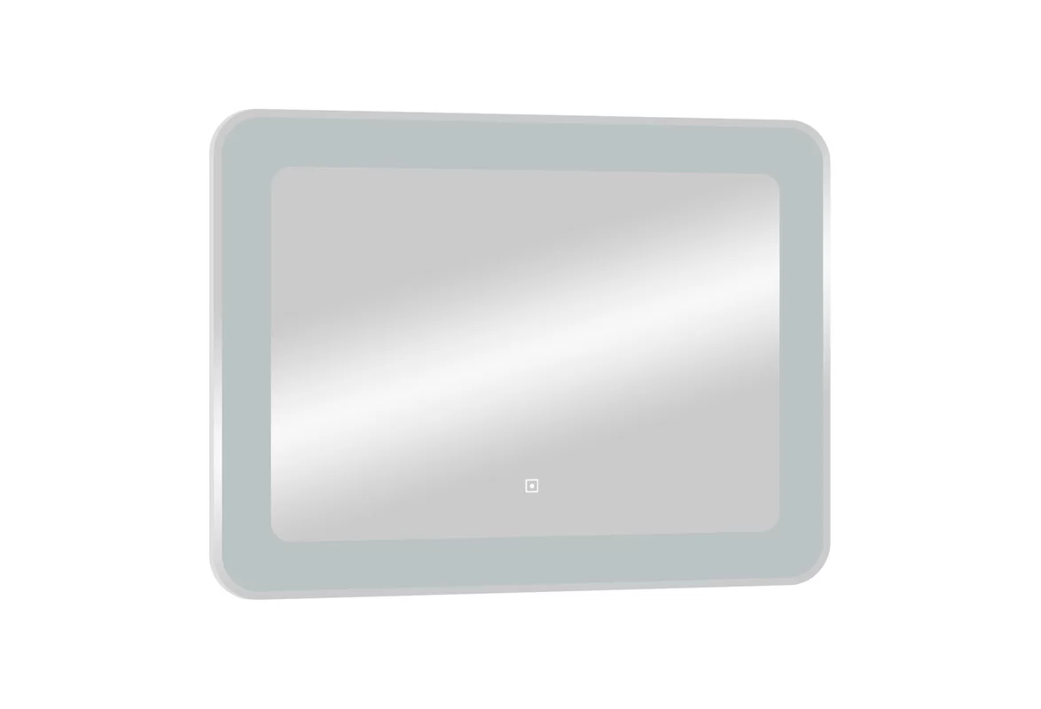 Приобрести continent зеркало с подсветкой velvette 80х60 см, белое