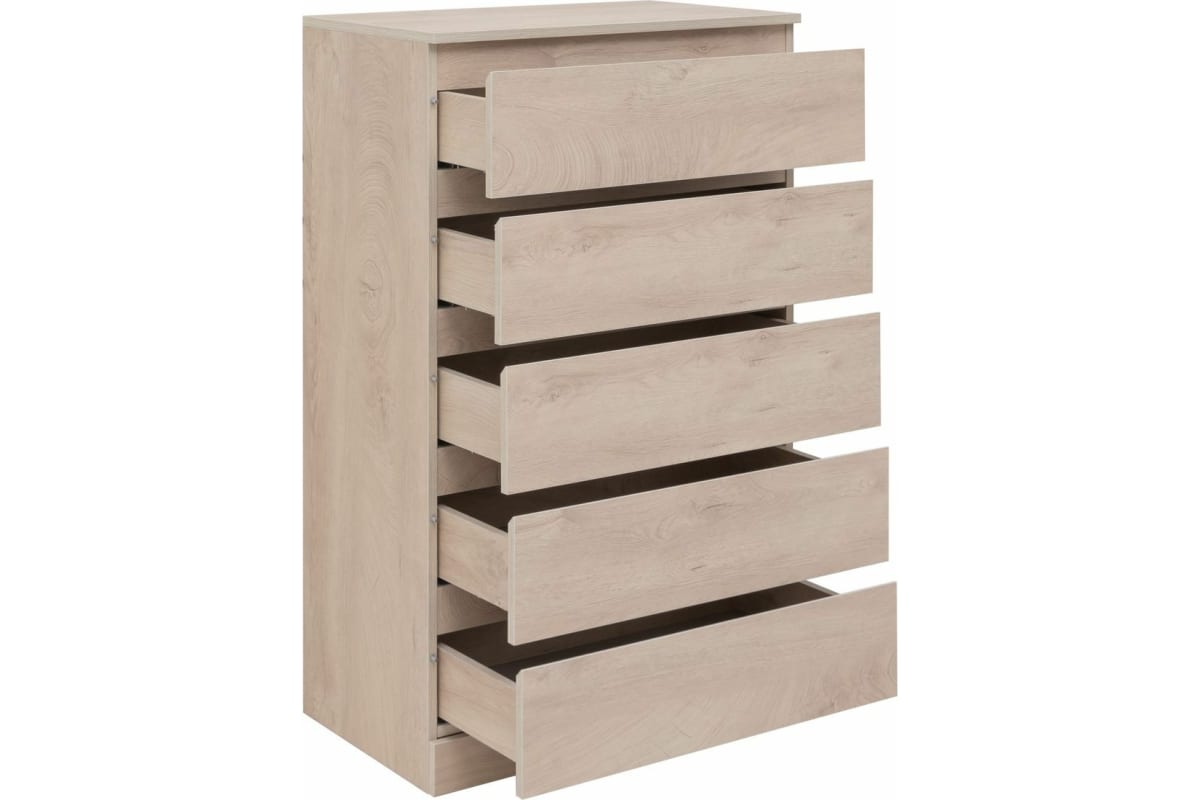 Приобрести aquanet комод сканди 70x40 см, дуб эдгрейн (5 ящиков)