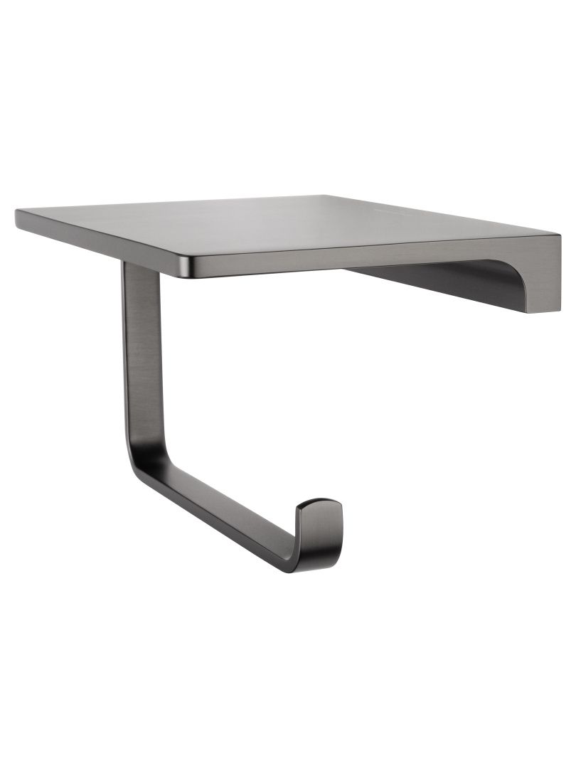 Приобрести держатель для туалетной бумаги с полкой wonzon & woghand eclipse, темный графит (ww-9126-bgm)