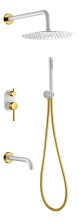 Boheme Душевой комплект скрытого монтажа Uno. White Gold 464-2-WG