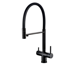 Grocenberg Смеситель для кухни с гибким изливом, черный матовый GB4099BL