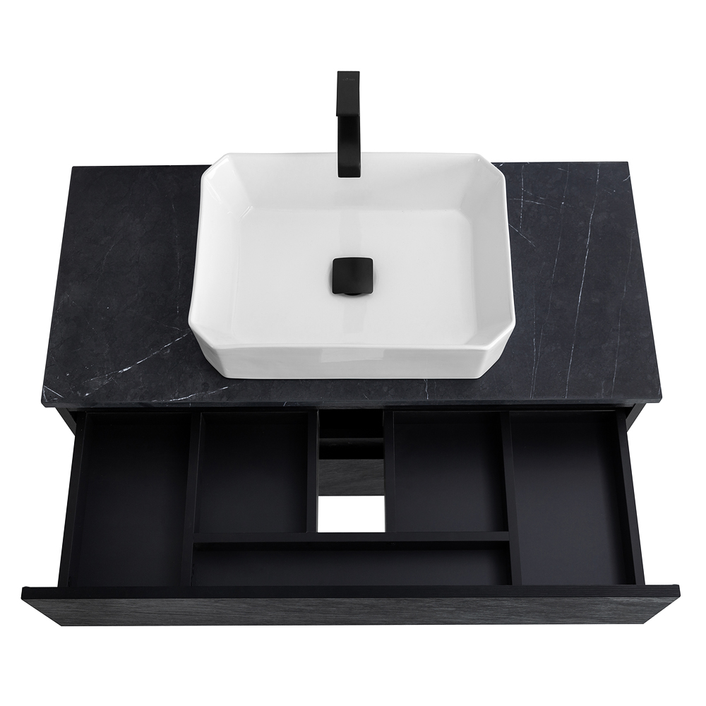 Приобрести cezares тумба со столешницей molveno 46 100 см nero, черная molveno 46-100-2c-so-nr