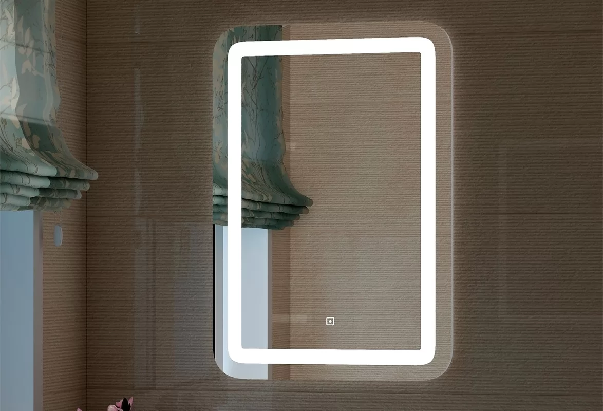 Приобрести continent зеркало с подсветкой lucia 60х80 см, белое