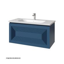 Caprigo Тумба с раковиной MODO Quarta 100 см, синяя, эмаль