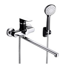 Смеситель для ванны ViEiR Autunno с ручным душем, черный\хром V263541C