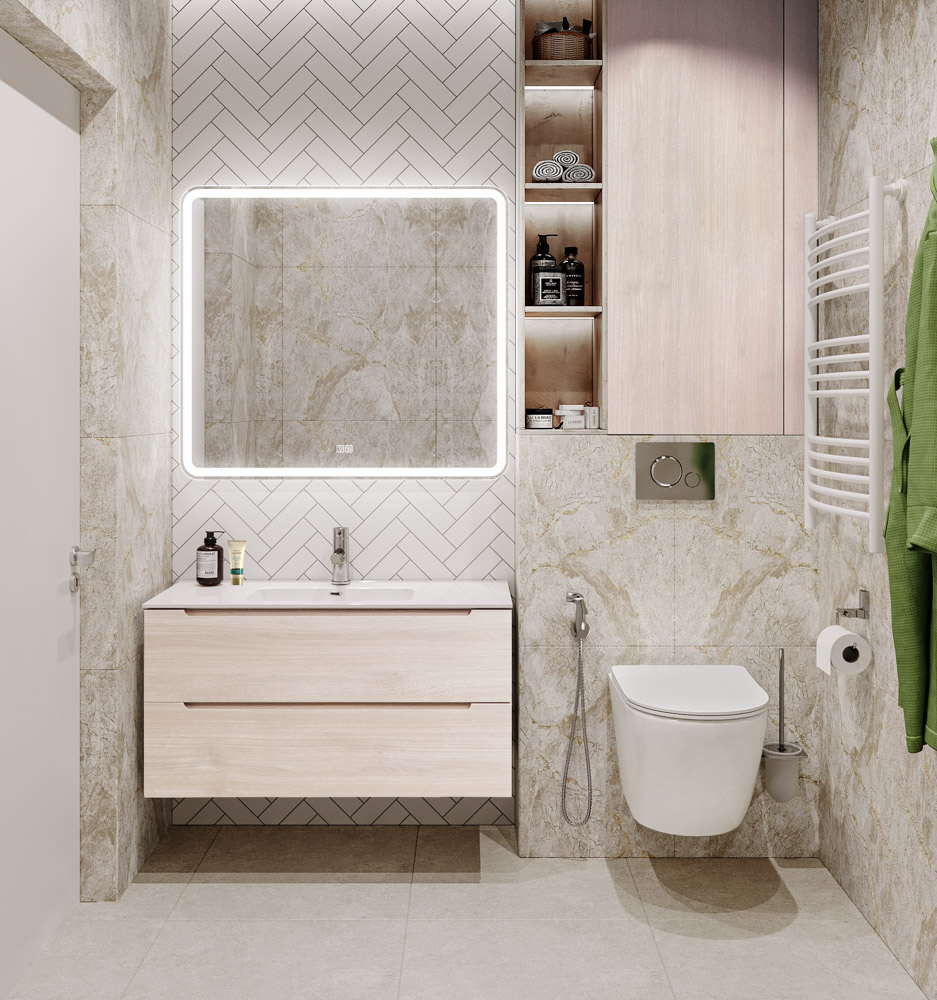 Приобрести belbagno тумба с раковиной etna 100 см, подвесная rovere grigio, белая раковина