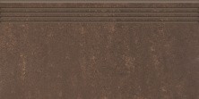Ступень Grasaro Travertino 294x600 мм, G-430, полированная, коричневый
