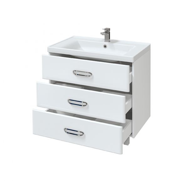 Приобрести mirsant тумба напольная с раковиной fuji 80см.