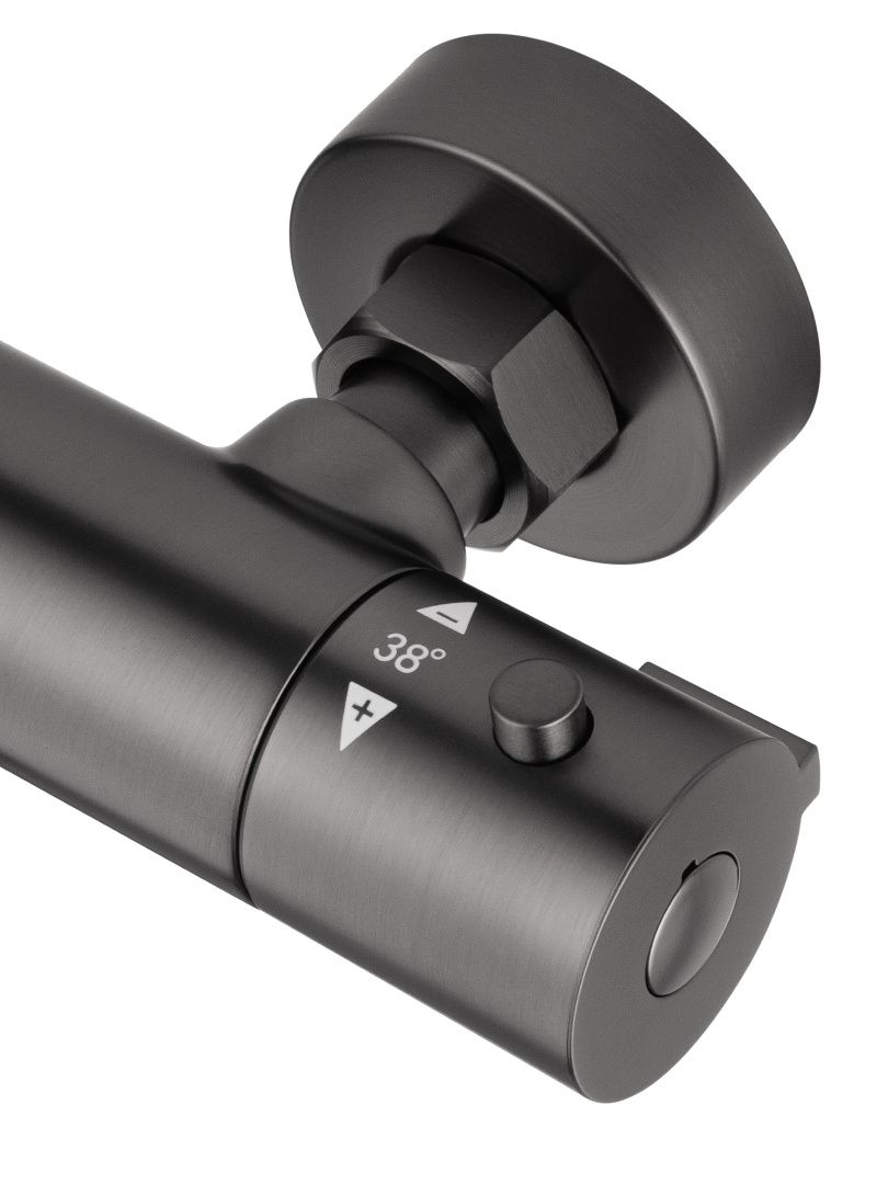 Приобрести смеситель для душа с термостатом wonzon & woghand inn 3, темный графит (ww-b2065-a-bgg)