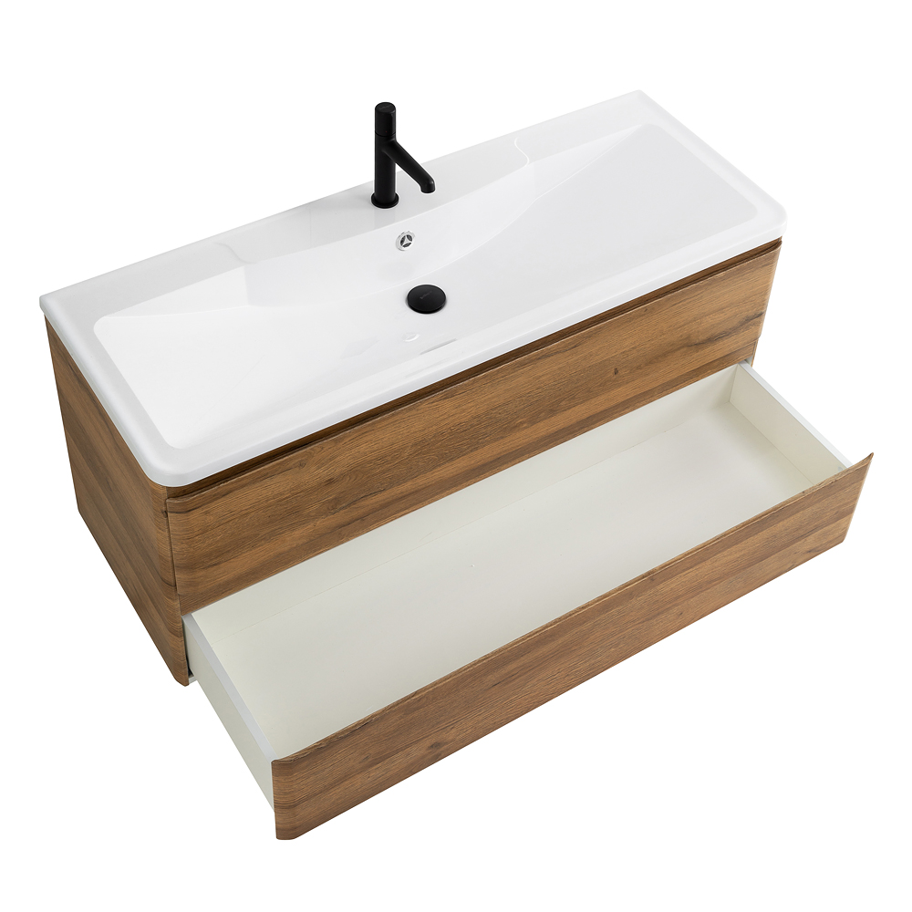 Приобрести belbagno тумба с раковиной albano 120 см, подвесная rovere rustico, белая раковина