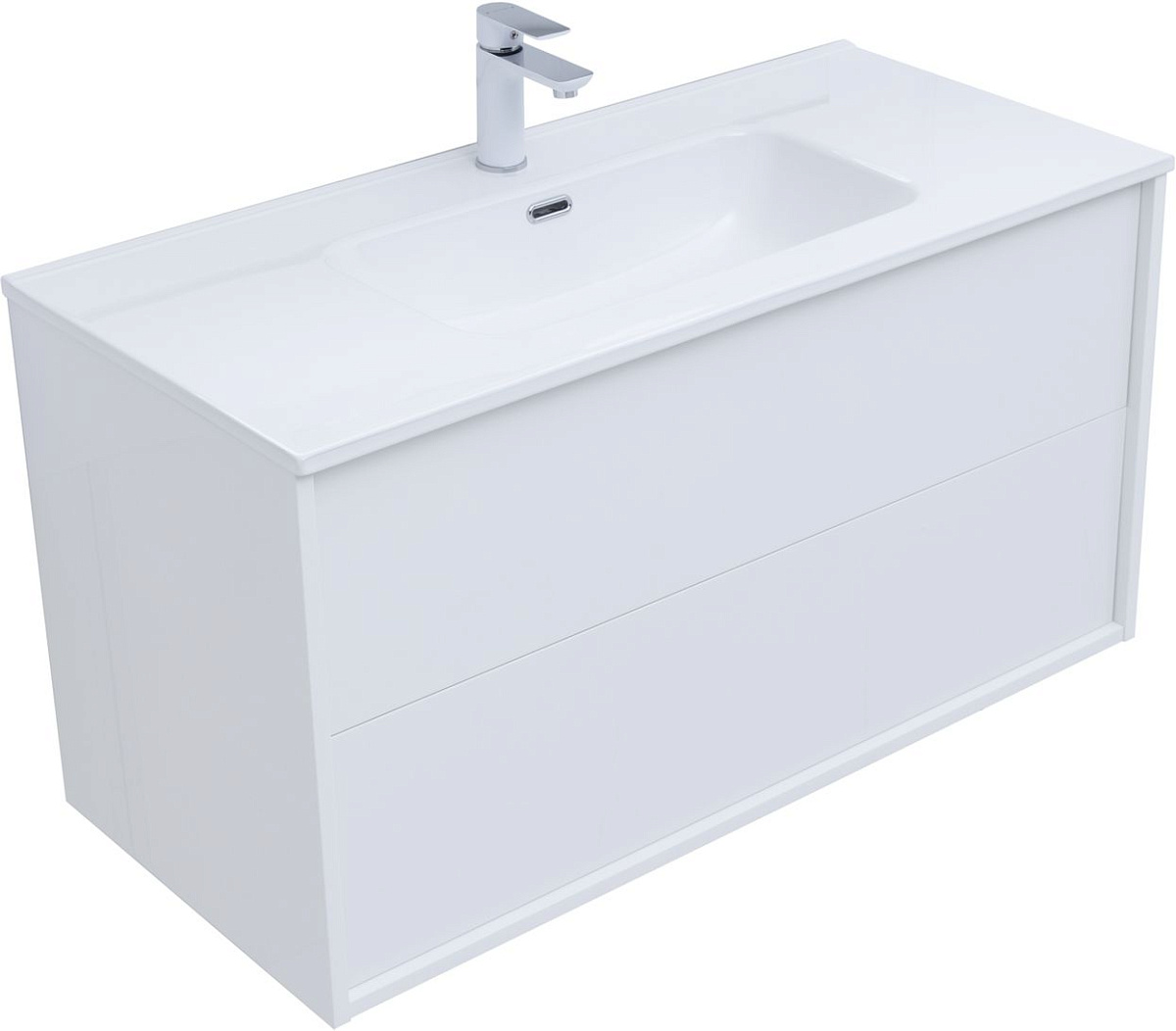 Приобрести aquanet тумба с раковиной lino 100 см, белая глянец