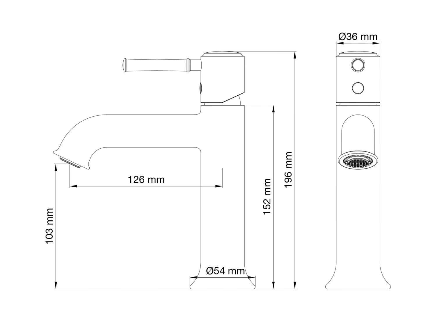 Приобрести смеситель для раковины wonzon & woghand tor, хром (ww-88018073-cr)