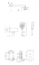 BelBagno Душевой комплект ANCONA, встраиваемый, хром ANCONA-VDSET-CRM