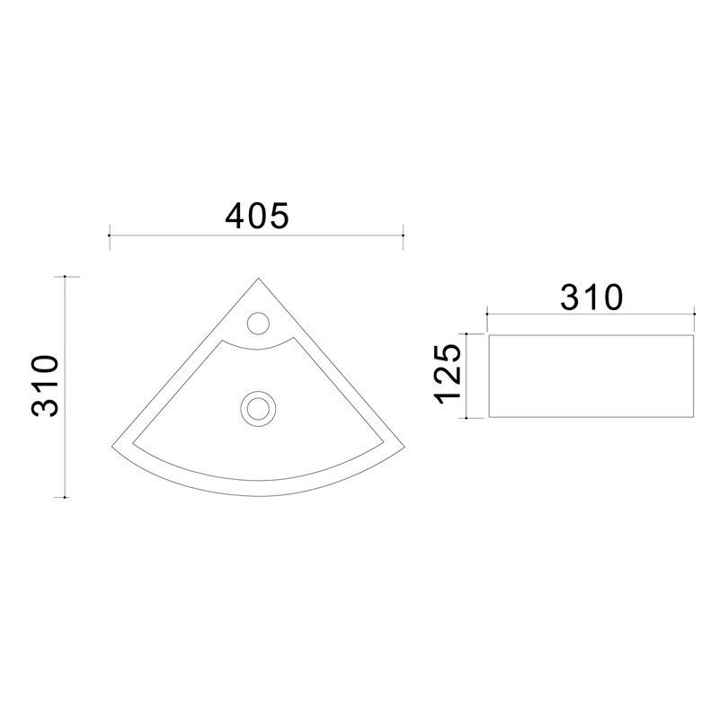 Приобрести azario раковина подвесная 43.5х31 см, угловая, белая az-4299