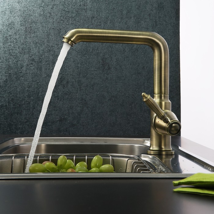 Приобрести iddis смеситель для кухни loft 245мм, бронза lofbrl0i05